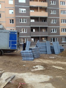 Отгрузка труб ПВХ на объект